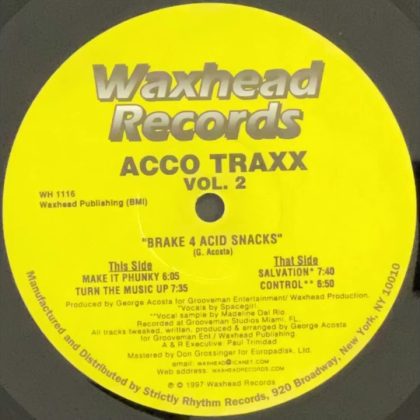 *1997* Acco Traxx – Salvation [Waxhead Records 1116] Temazo Retro Breakbeat